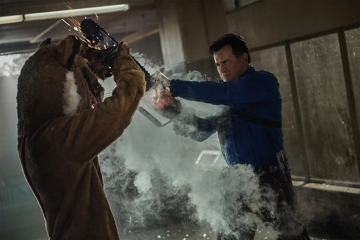 Ash vs Evil Dead still Action scene from Ash vs Evil Dead