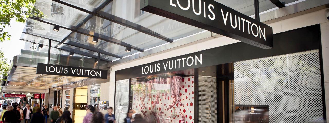 Louis Vuitton store front (credit: Auckland Council)
