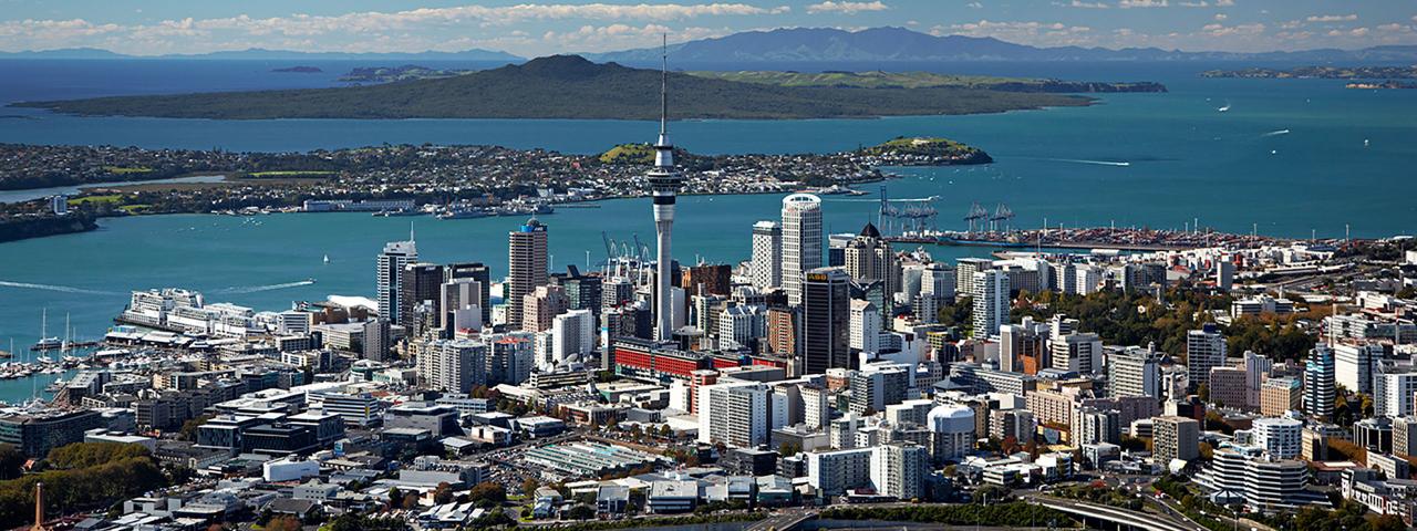 Auckland from the air