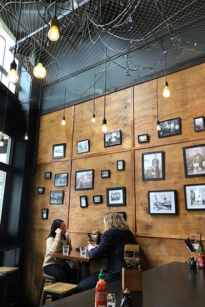 The interior at Indochine Kitchen