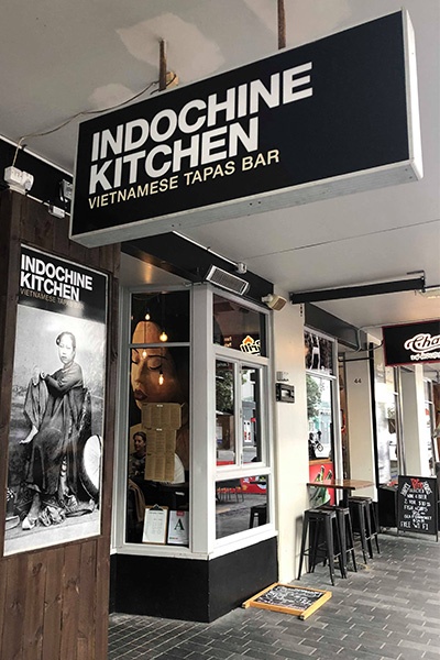 Indochine Kitchen's street front