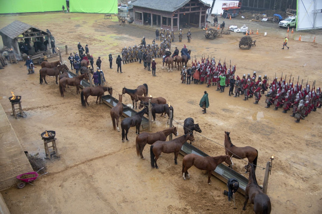 Filming Mulan at KFS Studios