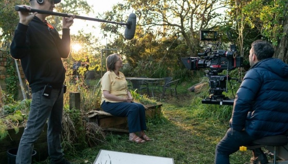 Outdoor garden film set